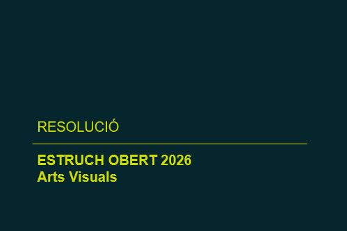 Resolució de la convocatòria Estruch Obert 2026